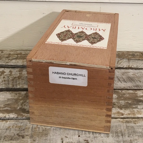 🧳3/$20🧳 MBOMBAY WOOD CIGAR BOX - Picture 4 of 6